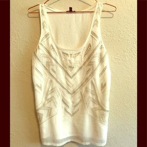 Express embellished tank top